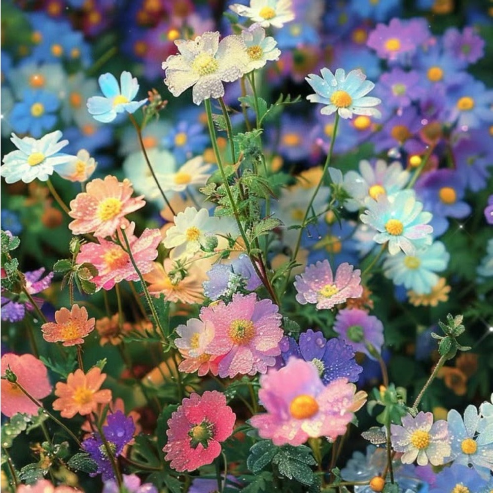 Colorful Floral Art Print